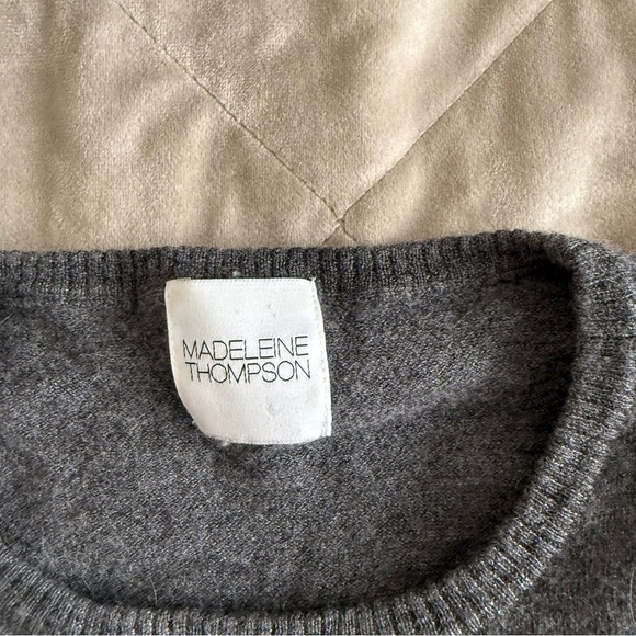 Madeleine Thompson Cashmere Ruffle Crewneck Size Medium - Picture 7 of 8